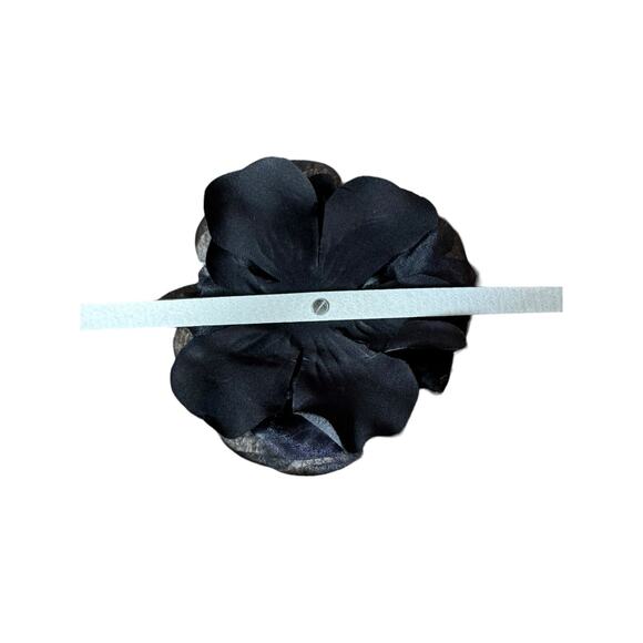 NWT White House Black Market Belt Flower Black Women\'s XS Leather 31.5” Long main image 11